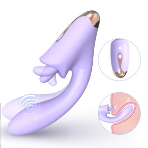 G-spot slapping tongue licking massager female wearable fun egg vibrator tongue licking vibrator adult products
