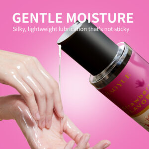 Fruit-flavored lubricant for women's intimate care, nourishing, rinse-free intimate gel for adult bed products.