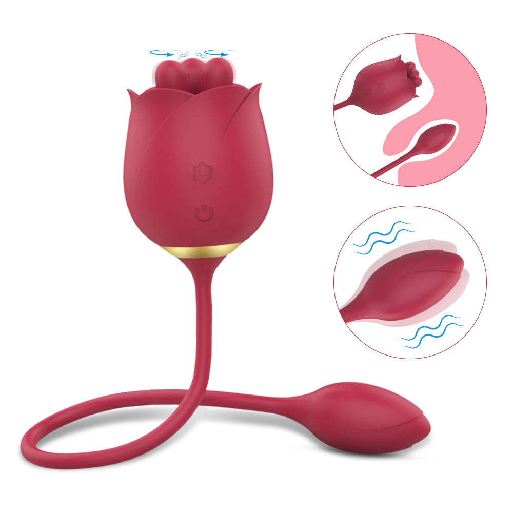 Custom rose jumping egg kneading vibration strong vibration crispy hemp female sex toy masturbator female adult products - Image 7