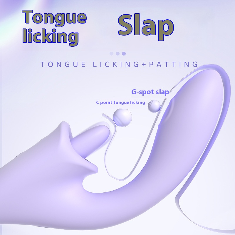 G-spot slapping tongue licking massager female wearable fun egg vibrator tongue licking vibrator adult products - Image 2