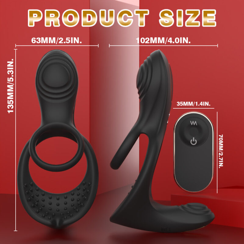 Couples' Stimulating Ring Controls And Charging