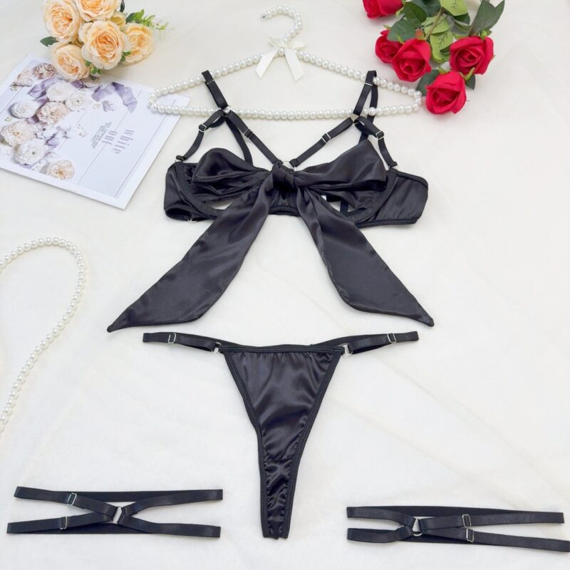 Three-Piece Bow Lingerie Set product detail