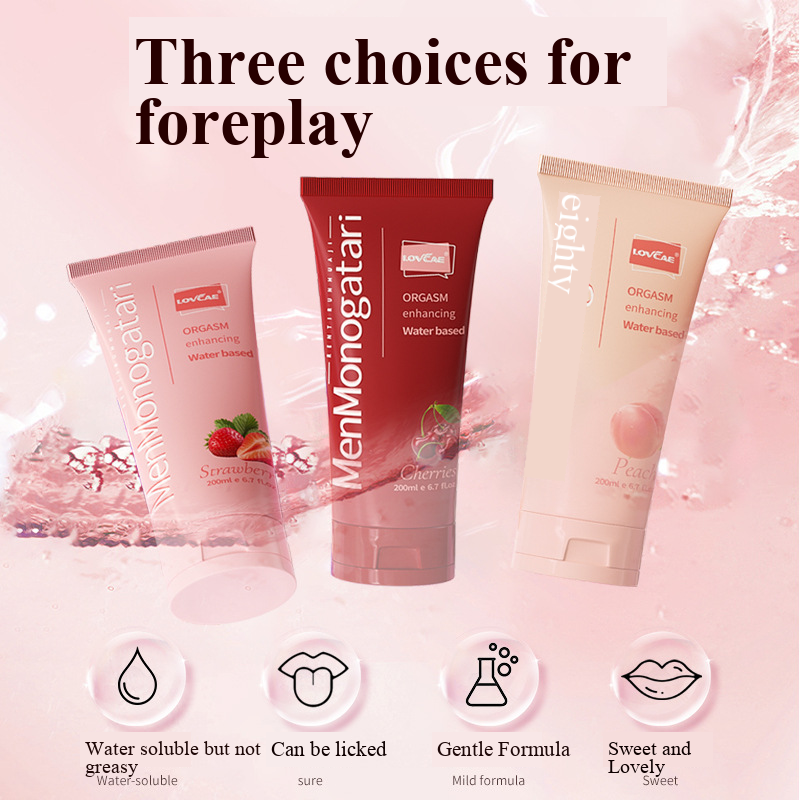 Fruit-flavored lubricant, no washing required, lickable, female pleasure water, adult sex toy - Image 2