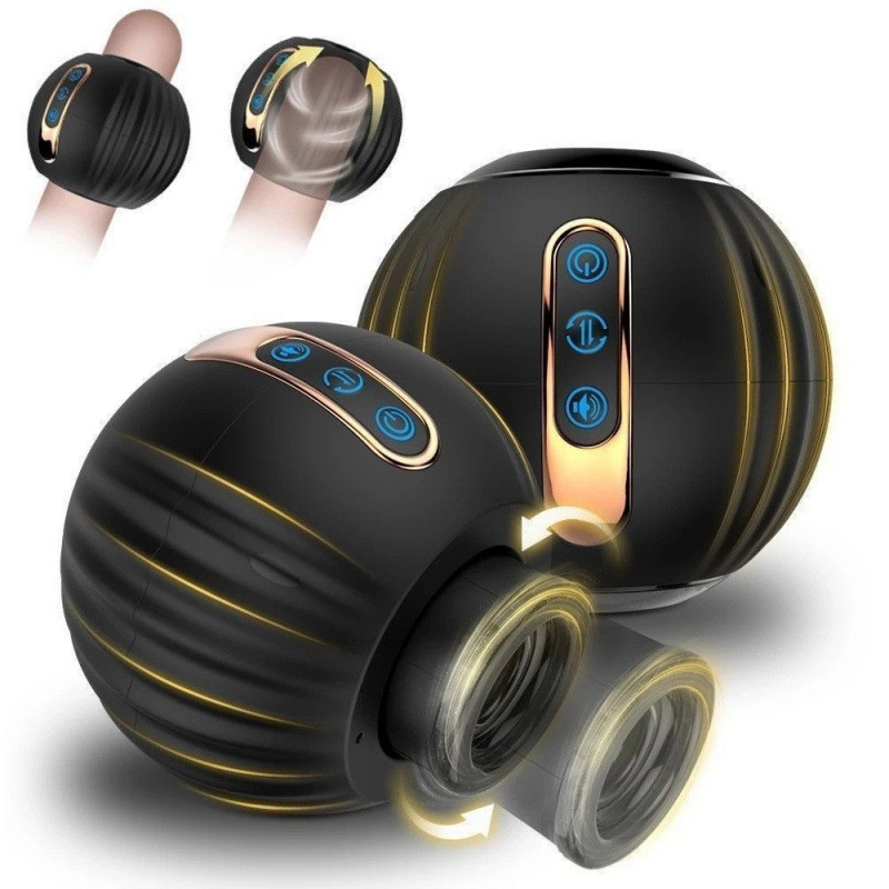 Little Pumpkin 10-Frequency Fully Automatic Telescopic Rotating Masturbator for Men, Penis Exerciser, Prostate Massager/Masturbator