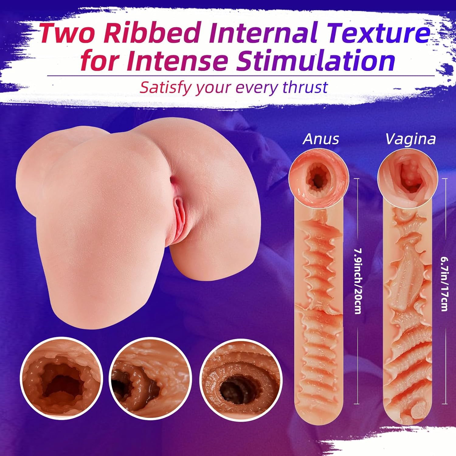 2-hole pocket vagina realistic sex doll - Image 6
