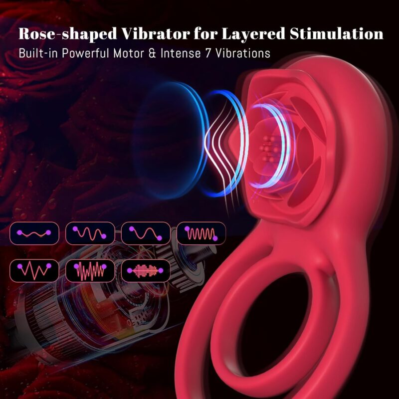 Vibrating Ring With External Stimulator product detail