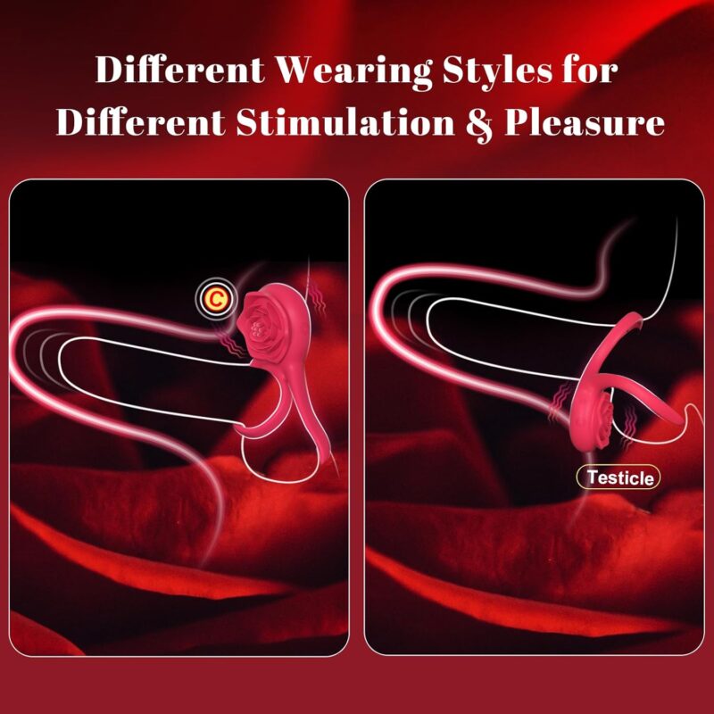 Vibrating Ring With External Stimulator Controls And Charging