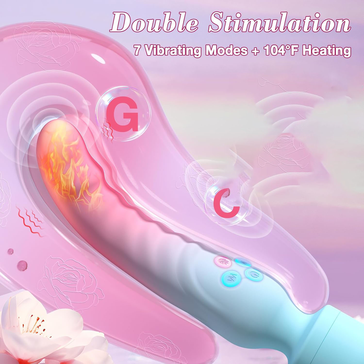 Double-headed vibrator for women