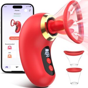 LCD screen, detachable cup, clitoral G-spot vibrator, erotic massage.