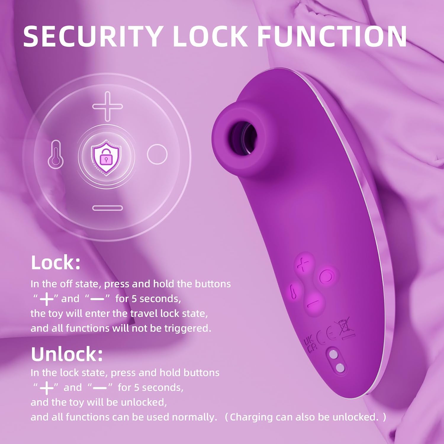 Heated Rose Suction Cup App Remote Control Clitoral Stimulator - Image 2