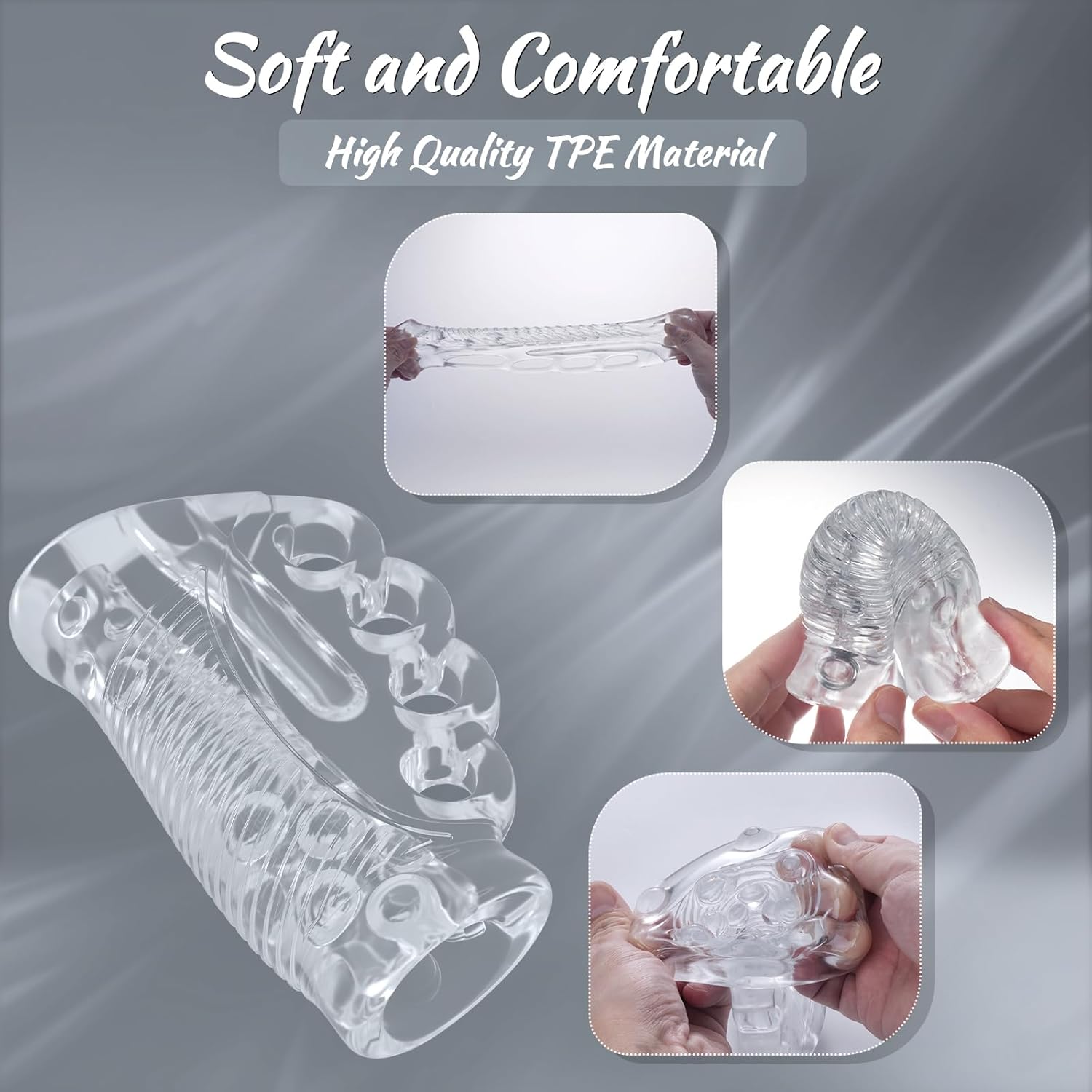 TPE material male masturbation sleeve, adult sex toy - Image 3