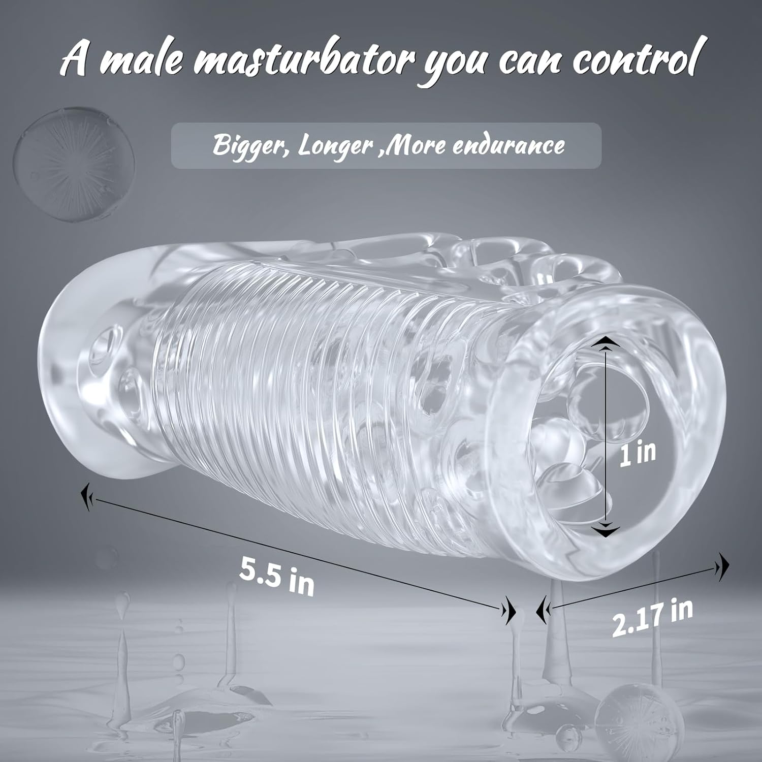 TPE material male masturbation sleeve, adult sex toy - Image 2
