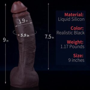 Black realistic dildo