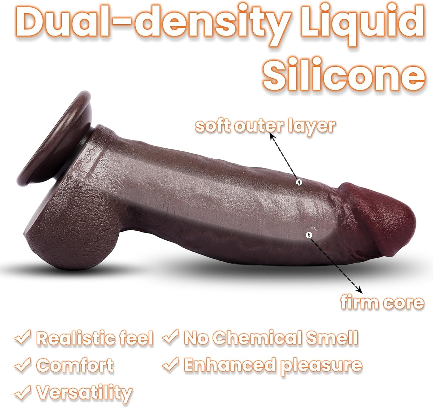 Large, thick dildo with suction cups - Image 6