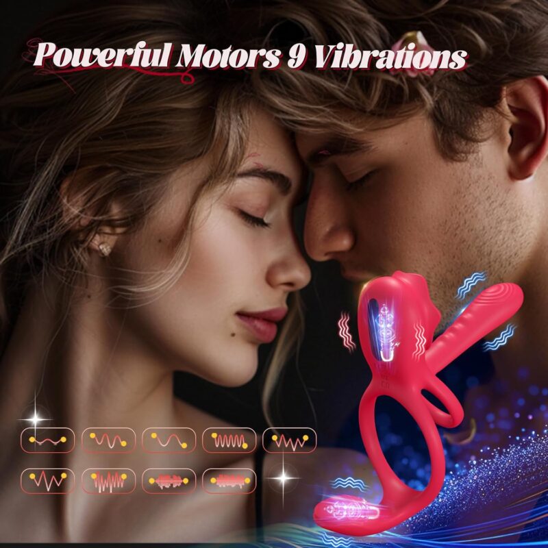 Vibrating Ring With External Stimulator product detail