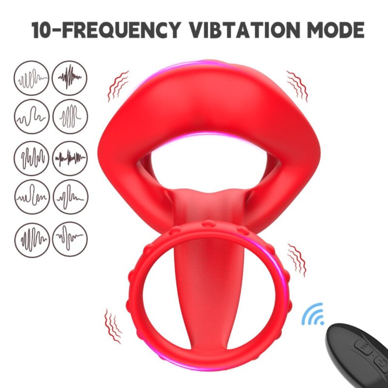 Men's Vibrating Ring Controls And Charging