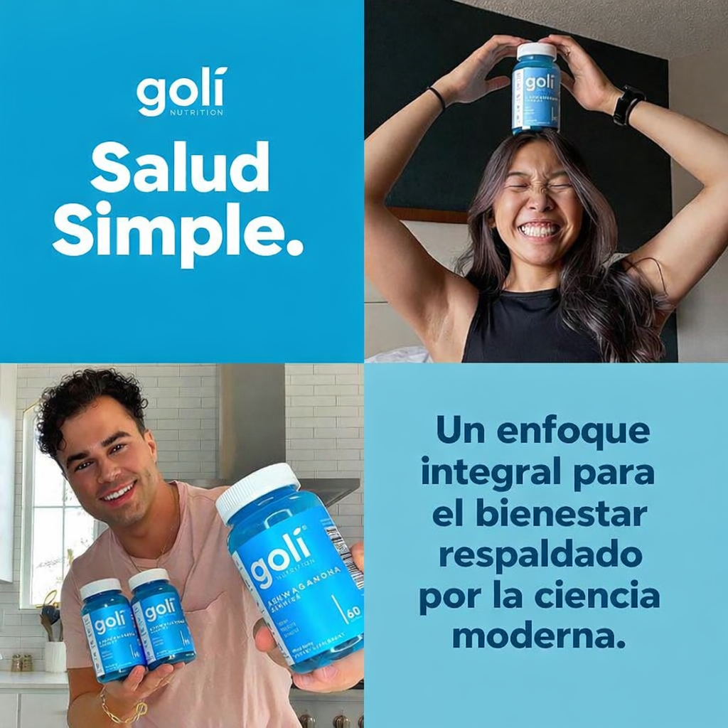 Goli Ashwagandha & Vitamin D Gummy - 60 Count - Mixed Berry, KSM-66, Vegan, Plant Based, Non-GMO, Gluten-Free & Gelatin Free Relax. Restore. Unwind, Pack of 1 - Image 6