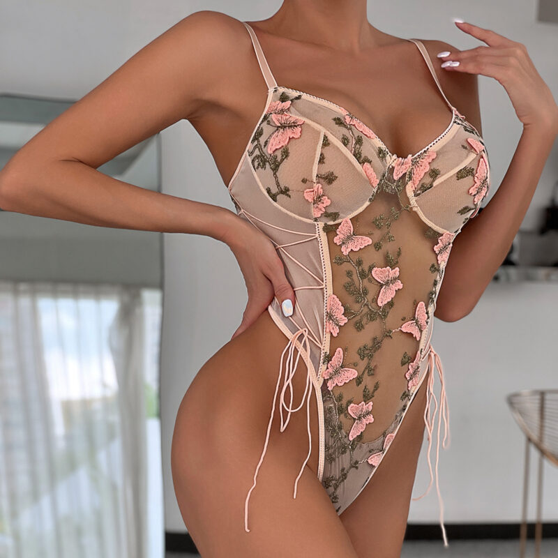 Butterfly Embroidered Bodysuit product detail