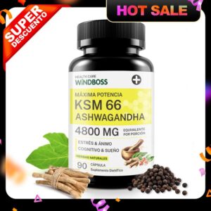 Renew Actives Ashwagandha KSM-66 Supplement 500MG per Serving with Black Pepper for Superior Absorption - Focus & Mood Support to Increase Energy & Sleep Aid