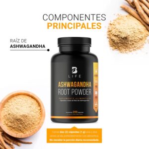 Ashwagandha Root Powder Capsules, 200 capsules. Natural ingredients. BLife. BLIFE Capsules.