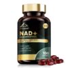 Liposomal NAD+ Supplement 1200mg with Trans Resveratrol - Boost NAD+ Levels, Energy & Anti-Aging Support - Vegan, 100 Softgels