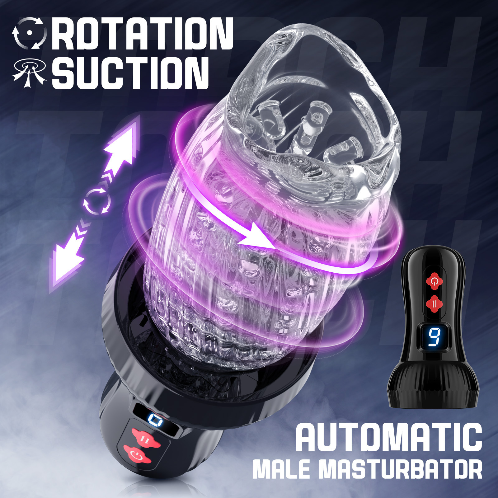 9-Mode Automatic Rotating & Thrusting Stroker with LCD Display - Image 4