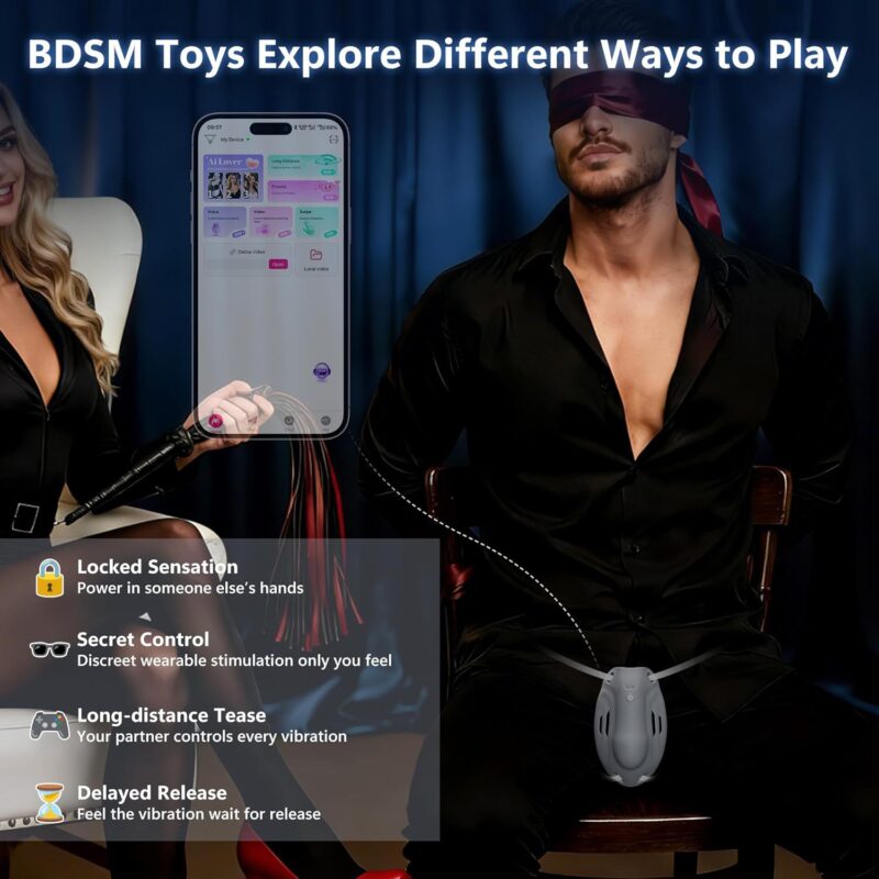Wearable Vibrating Male Trainer - Remote Control Hands-Free Penis Vibrator Private Gifting