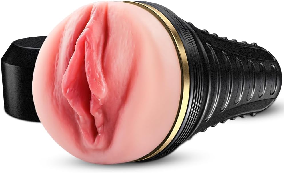 Discreet Black Pocket Stroker – Textured Sleeve & Adjustable Suction
