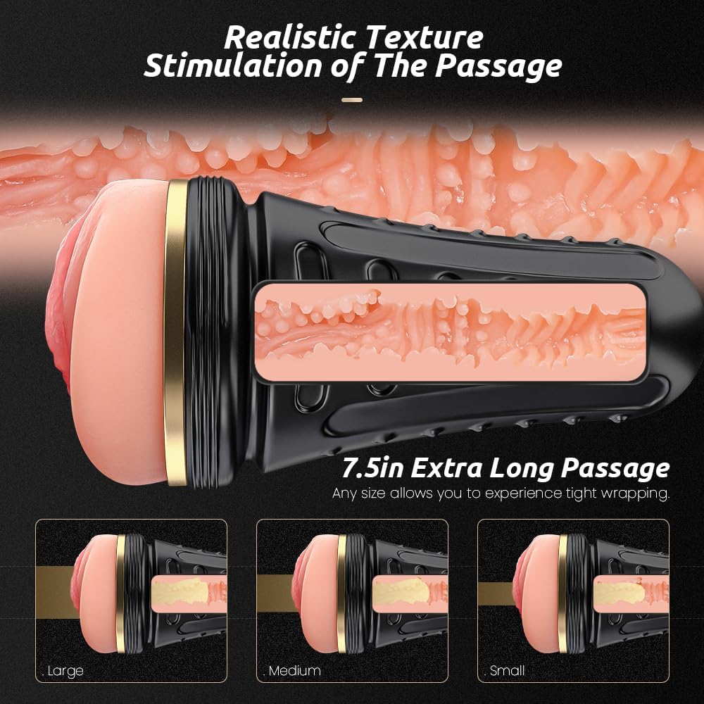 Discreet Black Pocket Stroker – Textured Sleeve & Adjustable Suction - Image 3