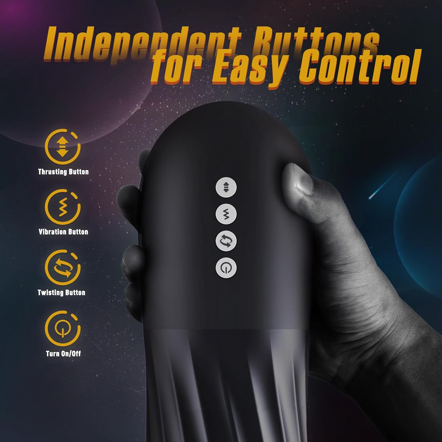 Rocket Automatic Stroker – Thrusting, Twisting, Vibration & Heat - Image 4