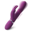 Purple 3-in-1 thrusting rabbit vibrator