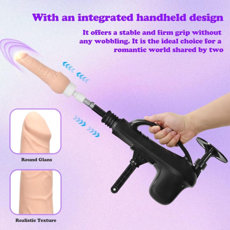 Automatic Thrusting Machine – Adjustable Mini Thrusting Toy with Heating, Vibration, Rocking, Suction Base & 3XLR Connector Private Checkout