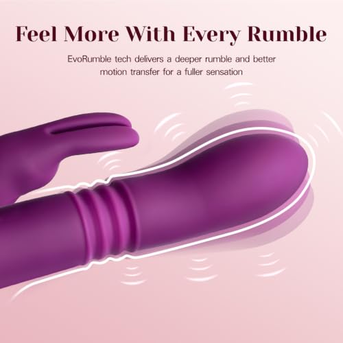 3-in-1 Thrusting Rabbit Vibrator – Dual Vibration & Flexible Design Function Or Fit Check