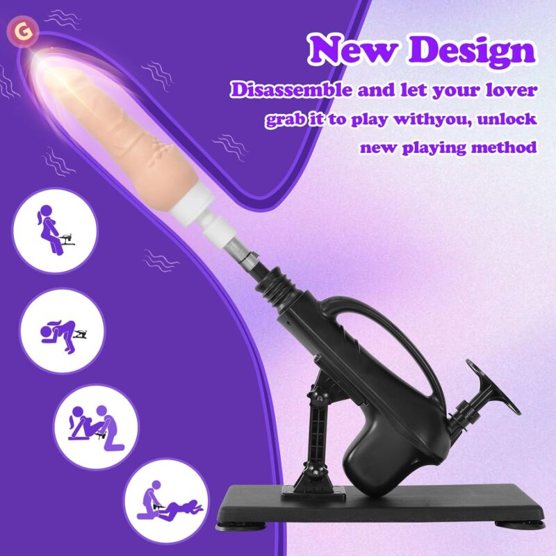Automatic Thrusting Machine – Adjustable Mini Thrusting Toy with Heating, Vibration, Rocking, Suction Base & 3XLR Connector product detail