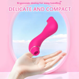 Alternative view of Tongue Licking & Suction Vibrator – 2-in-1 Clitoral Stimulator with 10 Suction & 10 Licking Modes