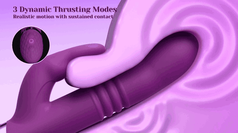 3-in-1 Thrusting Rabbit Vibrator – Dual Vibration & Flexible Design