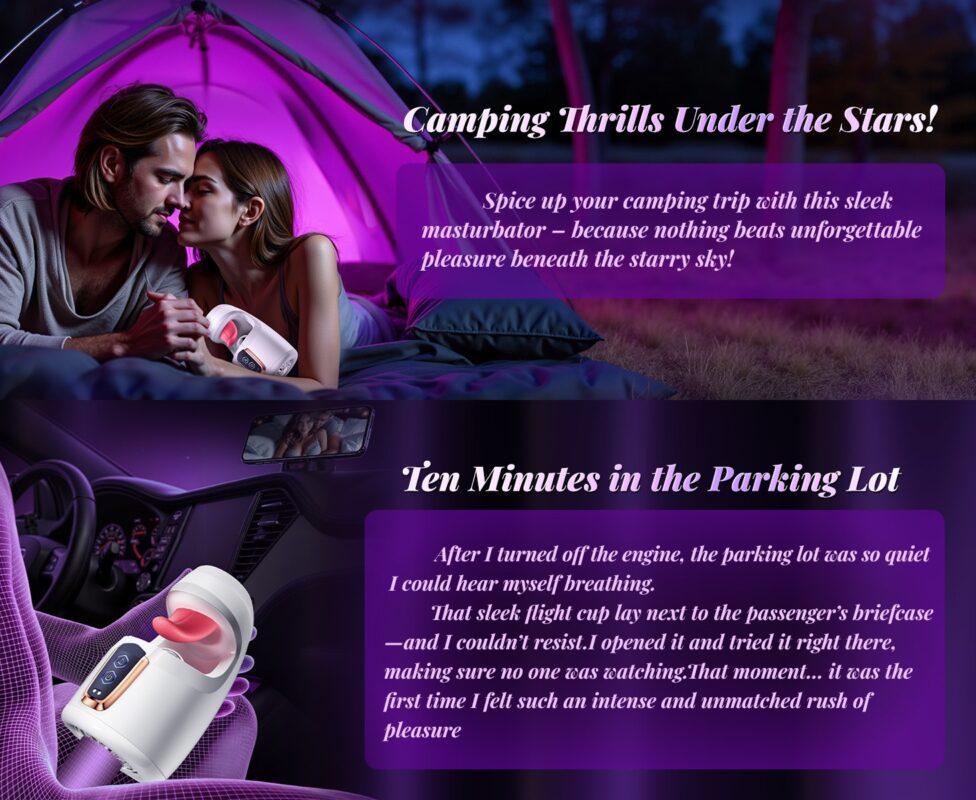 Tongue Male Toy - Realistic Licking Vibrator with Suction Care And Storage