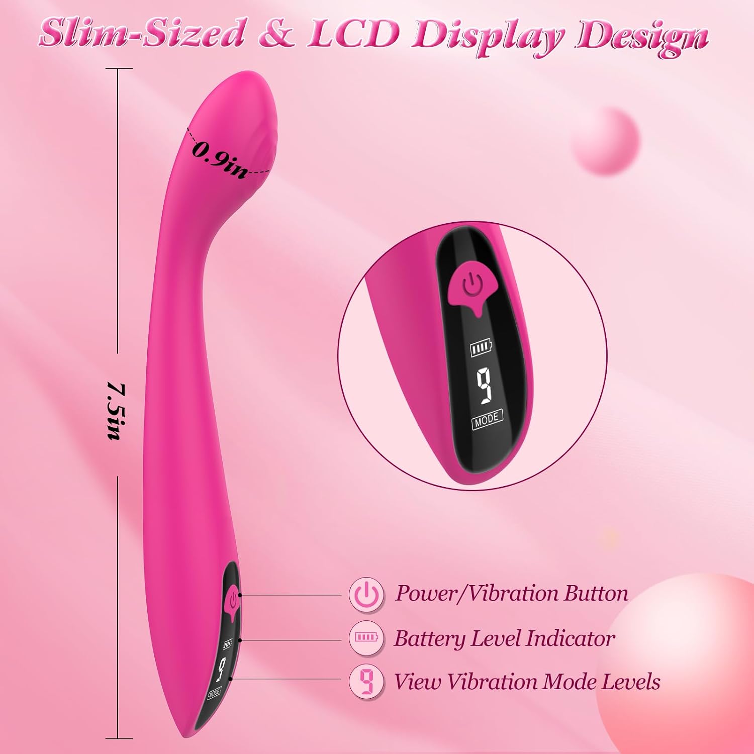 Curved Digital G-Spot Vibrator – 9 Modes - Image 5