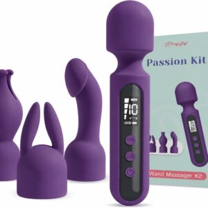 Alternative view of Digital Wand Massager Kit – 3 Attachments