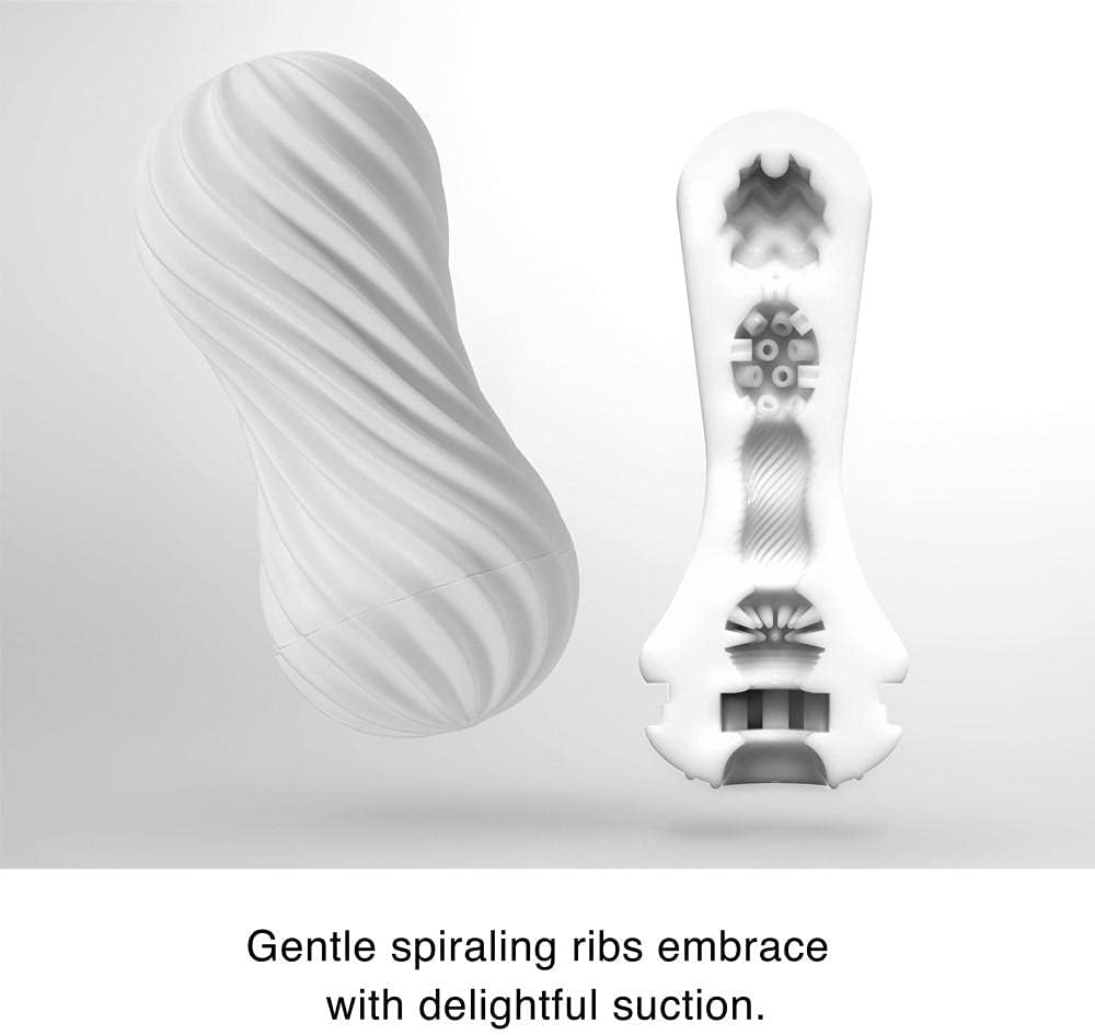 Flexible Spiral Manual Stroker – Removable Sleeve & Drying Stand - Image 2