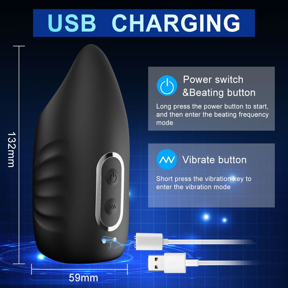Adjustable Pulse Stroker – Vibration, Tapping & USB Charging - Image 14