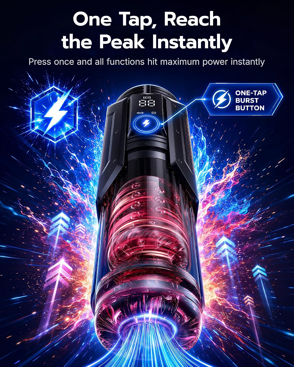 Transparent Automatic Stroker – Rotation, Thrust & Suction - Image 4