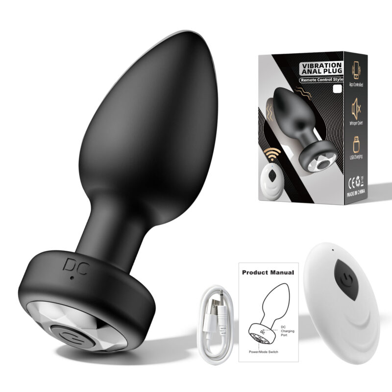Single Remote Vibrating Anal Plug – 10 Modes Main Image Detail